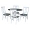 International Concepts Round 42 in. Dual Drop Leaf Dining Table with 4 Splat Back Chairs - 5 Piece Dining Set, 42 in W K05-42DP-C170-4 - alternate 1